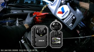 BOBLOV B4K1 Body Cam  POV Toyota Corolla Oil Change 40523 [upl. by Sheedy414]