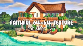 Faithful 64×64 Texture Pack For MCPE 121 [upl. by Nellda]