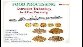 Extrusion Food Processing Technology [upl. by Inanaup]