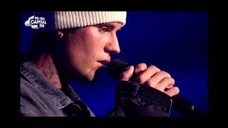 Justin Bieber  Lonely Live At Capital Jingle Bell Ball 2021 [upl. by Nasas]