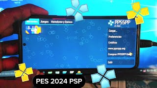 eFootball PES 2024 sur PPSSPP pour la PSP dun téléphone Android [upl. by Filip]