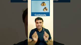 Castanets  Musical instruments  learn word castanets indiansignlanguage deaflearn deafindian [upl. by Eerbua]