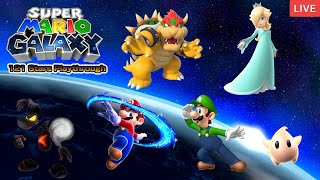 Super Mario Galaxy 121 Star Playthrough Part 1 The Castle Gets Solen amp We Take a Spin [upl. by Cristiona402]