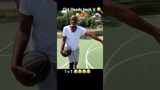 “I been doing this to you since 86” 😂 1 v 1 Oldhead edition basketball [upl. by Masera771]