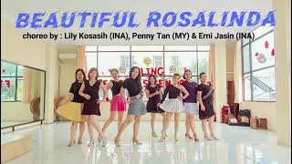 BEAUTIFUL ROSALINDA  LINE DANCE DEMO WITH ALL BEAUTIFULL LADIES 🥰 [upl. by Yaned]