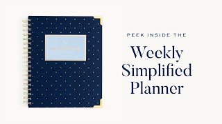 Peek Inside the 20242025 Weekly Simplified Planner  Simplified® by Emily Ley [upl. by Calbert]