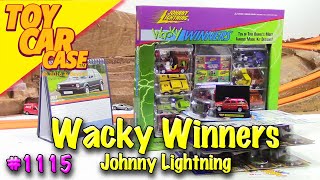 1115 Wacky Winners 1996 Johnny Lightning Toy Car Case [upl. by Jacynth]