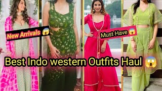 Meesho Haul  Meesho Designer LehengaDress Haul💃Meesho Partywear Indo Western DressKurta Sets Haul [upl. by Gennifer43]