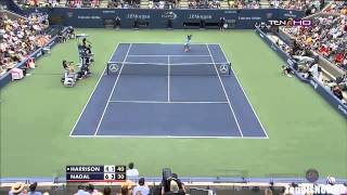 HDRafael Nadal vs Ryan Harrison Highlights Round 1 US OPEN 2013 [upl. by Gerek]