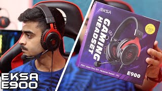 EKSA E900 Gaming Headset Unboxing amp Review  Sound Test amp Mic Test [upl. by Glaser]