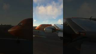 BAE146 landing Wing tip View MSFS 2020 [upl. by Anauj]