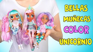 3 increíbles muñecas de colores de Unicornio 🦄❤️ [upl. by Atinet475]