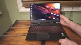 2018 HP Omen 15  4k GTX 1070 8GB i78750H 6 core CPU Laptop  Review  Quick Overview [upl. by Persis]