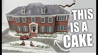 Making a Home Alone House ALL from Cake [upl. by Akinal]