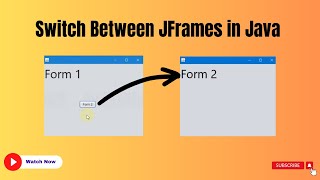 How to Switch Between JFrames in Java [upl. by Schwarz]