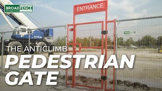 The Anticlimb Pedestrian Gate  A Broadfence Security Accessory [upl. by Alimhaj]