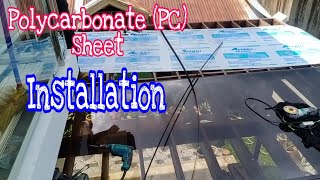 Paano Mag Install ng PC Polycarbonate Sheet [upl. by Kcirdnek]