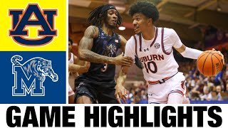 4 Auburn vs Memphis Highlights  NCAA Mens Basketball  2024 College Basketball [upl. by Asiulairam]