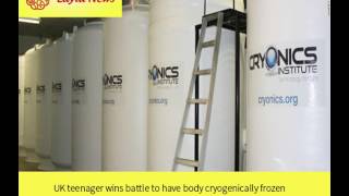 UK teenager wins battle to have body cryogenically frozen  By  CNN [upl. by Eciryt]