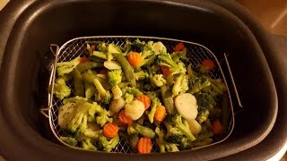 NINJA OVEN 4 IN 1 COOKING SYSTEM STEAMER STEAMED VEGETABLES [upl. by Ayad]