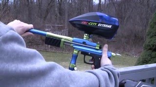 Azodin KP3 Kaos Pump 3 Paintball Marker Shooting [upl. by Sasnett974]