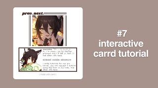 interactive carrd tutorial 7 [upl. by Haimerej753]