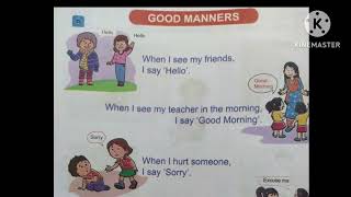 Good manners English poem for kidsnursery rhymes [upl. by Magdala]