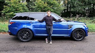 MY NEW RANGE ROVER SPORT SVR  FIRST DRIVE [upl. by Friedberg270]