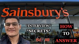 Sainsburys Interview UK  how to answer [upl. by Palmore774]