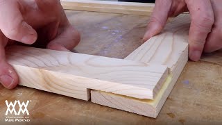 How to make simple frame and panel cabinet doors No router or pocket screws needed [upl. by Steve]