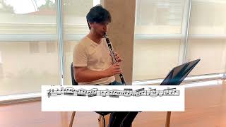 A Borodin Polovtsian Dances Clarinet excerpt [upl. by Hurff]