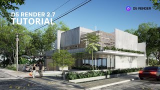 Exterior Scene Realistic Rendering  D5 Render 27 Tutorial 1 [upl. by Phelgen897]