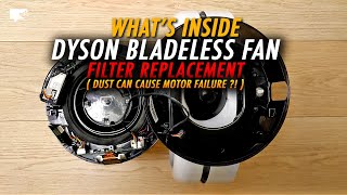 Dyson Bladeless Fan filter replacement and disassembly  odear [upl. by Henson]