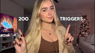 ASMR 200 Triggers in 2 Hours Fast and Aggressive Mouth Sounds Hand Sounds Tapping Scratching [upl. by Yong371]