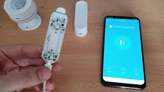 ROBUS CONNECT  How to Pair PIR CONNECT and DOOR SENSOR CONNECT [upl. by Hanan]