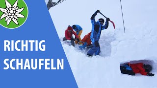 Richtig Schaufeln  SicherAmBerg Skitouren [upl. by Ettennod780]