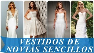 Vestidos de novias sencillos [upl. by Ikcim71]