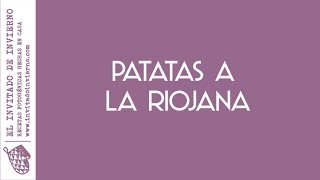 Patatas a la riojana receta tradicional [upl. by Elttil]