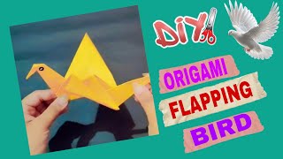 Origami Flapping Bird  Paper Bird  How To Make An Origami Flapping Bird  Moving Bird  Bird Diy [upl. by Benioff]