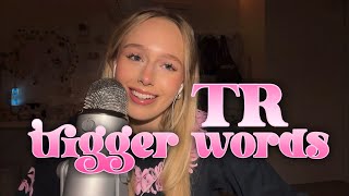 ASMR TRSOUND TRIGGER WORDS  binural mic [upl. by Nowed]