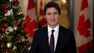 Message du premier ministre Trudeau à l’occasion de Noël [upl. by Michella]