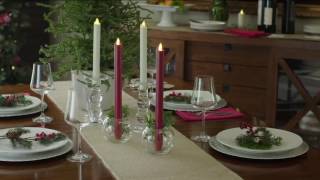 Luminara 8quot or 12quot Wax Dipped Taper Candles With Remote on QVC [upl. by Amorette]