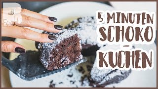 Schokoladenkuchen  5 Minuten Rezept  saftig vegan und gelingsicher [upl. by Emya]