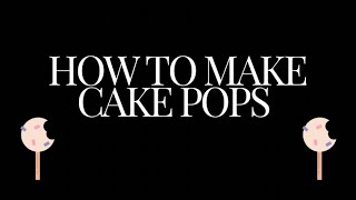 How to make cake pops  cake pops recipe [upl. by Jerz732]