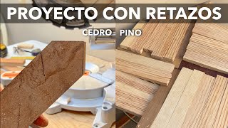 HICIMOS UNA MESA DE PATRONES SENCILLOS CON RETAZOS DE MADERA [upl. by Notle]