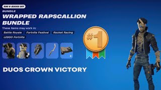 Fortnite Wrapped Rapscallion Duos Crown Victory [upl. by Hellene]