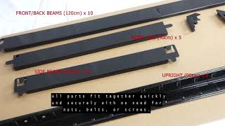 Assembly Instructions for GRacks 180 x 90 x 40cm Boltless Shelving Unit [upl. by Pris]