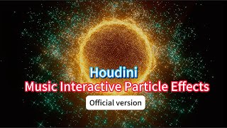 Music Interactive Particle Effects  Houdini Particle Tutorial Explained [upl. by Yonatan]