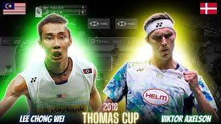 Lee Chong WeiMYS vs Viktor AxelsonDEN Badminton Match Highlights  Revisit Thomas Cup 2018 [upl. by Zephaniah]