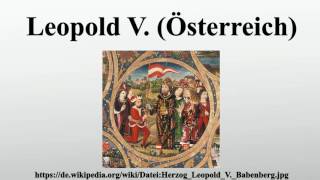 Leopold V Österreich [upl. by Anayit210]